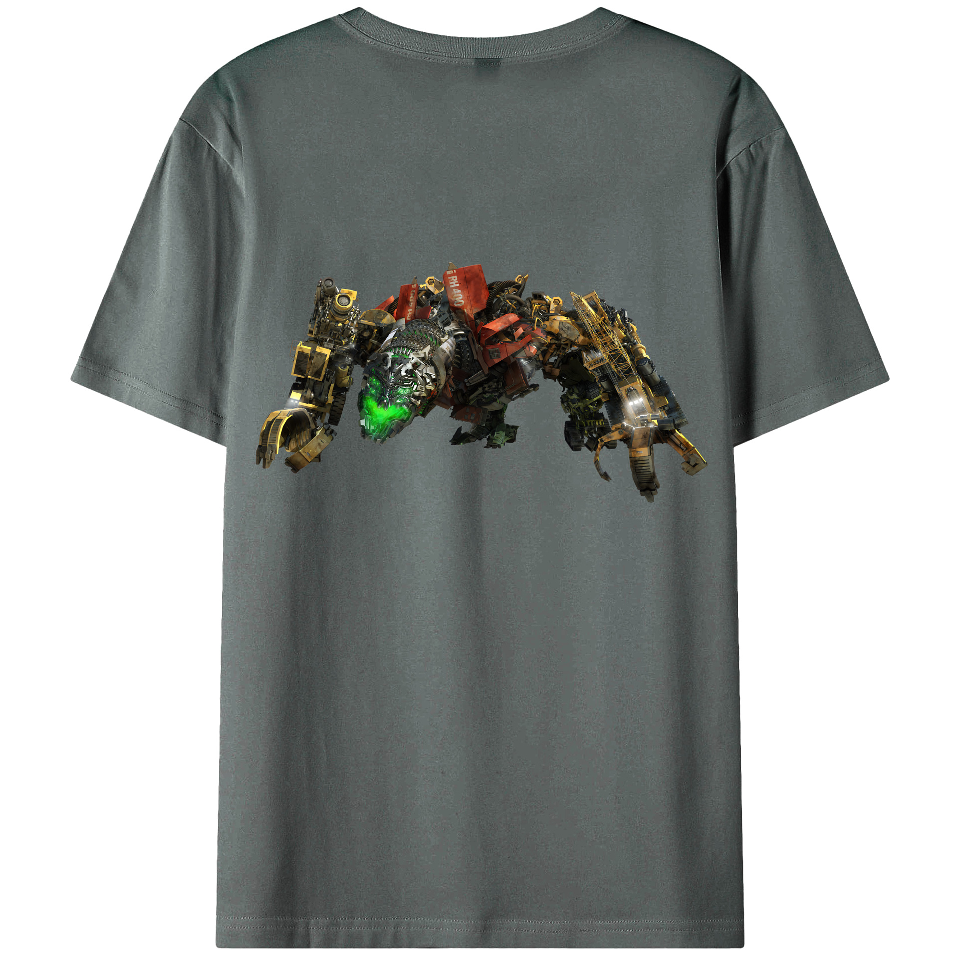 （画像用） Transformers トランスフォーマー 綿100％ メンズ半袖Tシャツ（バックプリント） 通気性